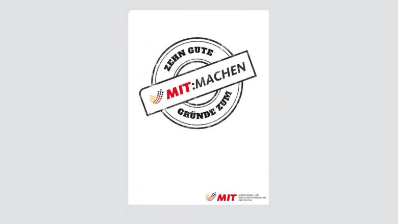 Flyer: 10 gute Gründe zum MIT:MACHEN