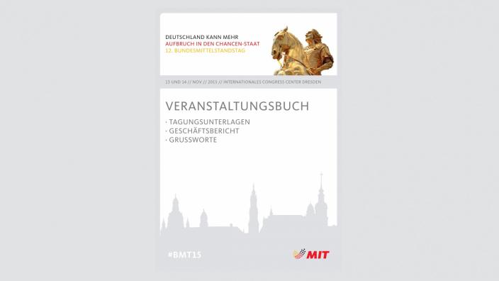 Veranstaltungsbuch mit Geschäftsbericht 2013-2015